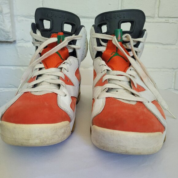 Nike Air Jordan 6 Retro Gatorade Orange White  384664-145 Size US 8 - Picture 3 of 12